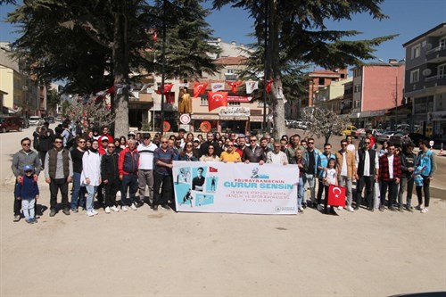 Gümüşhacıköy’de Gençlik Haftası Kapsamında Doğa ve Tarih Temalı Yürüyüş Yapıldı.